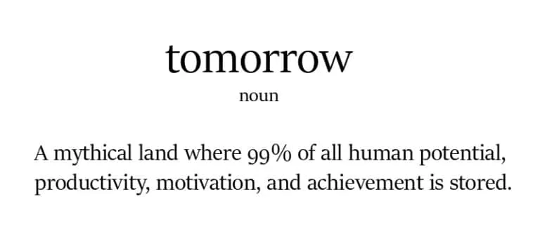 More Said Than Done
